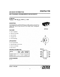 DataSheet ZXMP3A17E6 pdf