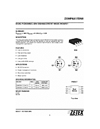 DataSheet ZXMP6A17DN8 pdf