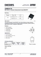 DataSheet ZXMP6A17K pdf