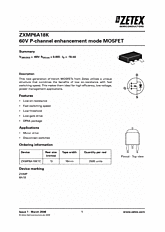 DataSheet ZXMP6A18K pdf