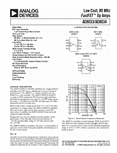 DataSheet AD8033 pdf