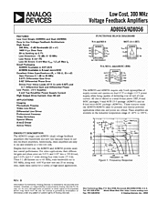 DataSheet AD8056 pdf