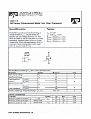 DataSheet AO3414 pdf