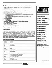 DataSheet AT49LV321 pdf