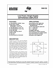 DataSheet INA132 pdf
