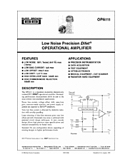 DataSheet OPA111 pdf