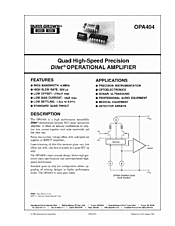 DataSheet OPA404 pdf