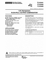 DataSheet TLV3492 pdf