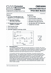 DataSheet CMX469A pdf