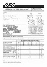 DataSheet KBPC4010 pdf