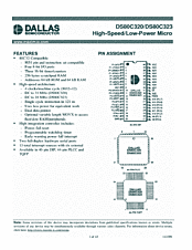 DataSheet DS80C320 pdf