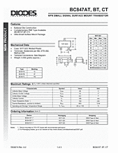 DataSheet BC847AT pdf