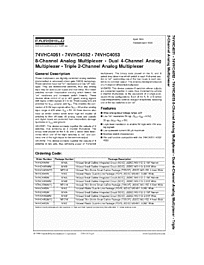 DataSheet 74VHC4051 pdf