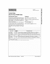 DataSheet 74VHCT00A pdf