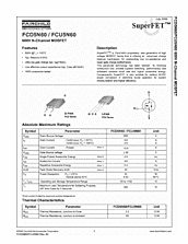 DataSheet FCD5N60 pdf