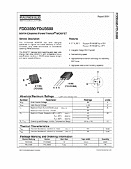 DataSheet FDD3580 pdf