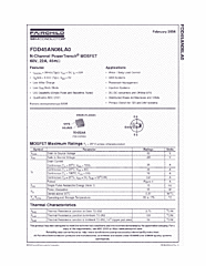 DataSheet FDD45AN06LA0 pdf