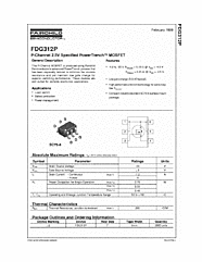 DataSheet FDG312P pdf