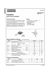 DataSheet FQP6P25 pdf