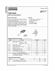 DataSheet FQPF3N25 pdf