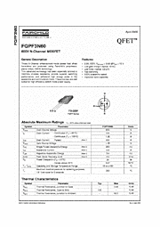 DataSheet FQPF3N60 pdf