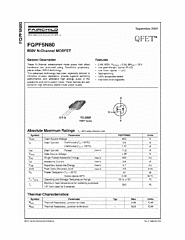 DataSheet FQPF5N80 pdf