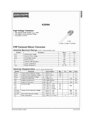 DataSheet KSP94 pdf