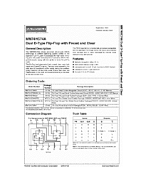 DataSheet MM74HC74A pdf