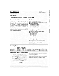 DataSheet NC7SV08 pdf