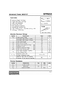 DataSheet SFP9Z24 pdf