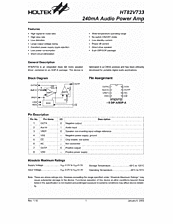 DataSheet HT82V733 pdf