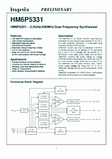 DataSheet HM6P5331 pdf