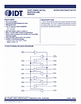 DataSheet IDT54/74FCT244T/AT/CT pdf