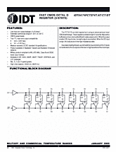 DataSheet IDT54/74FCT374T/AT/CT/DT pdf