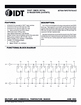 DataSheet IDT54FCT574AD pdf
