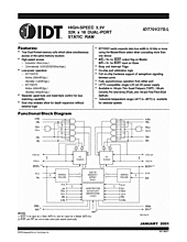DataSheet IDT70V27S pdf
