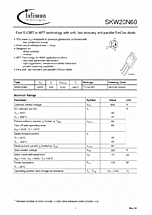 DataSheet SKW20N60 pdf