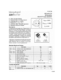 DataSheet IRF840LCL pdf