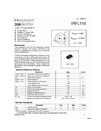 DataSheet IRFL110 pdf