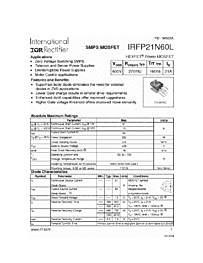 DataSheet IRFP21N60L pdf