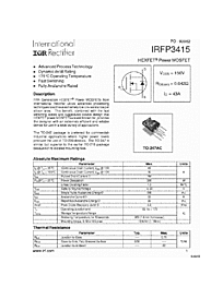 DataSheet IRFP3415 pdf