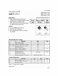 DataSheet IRFR3711Z pdf