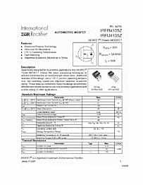 DataSheet IRFR4105Z pdf