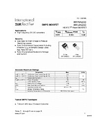 DataSheet IRFR9N20D pdf