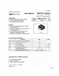 DataSheet IRFS11N50A pdf
