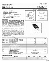 DataSheet IRLIZ34N pdf