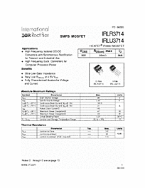 DataSheet IRLR3714 pdf