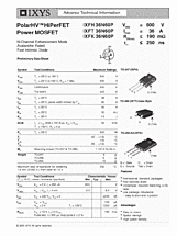 DataSheet IXFH36N60P pdf