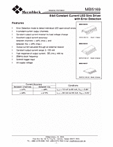 DataSheet MBI5169 pdf