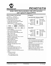 DataSheet PIC16C712-04 pdf